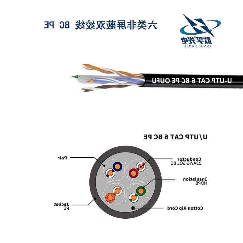 安阳市U/UTP6类4对非屏蔽室外电缆(23AWG)
