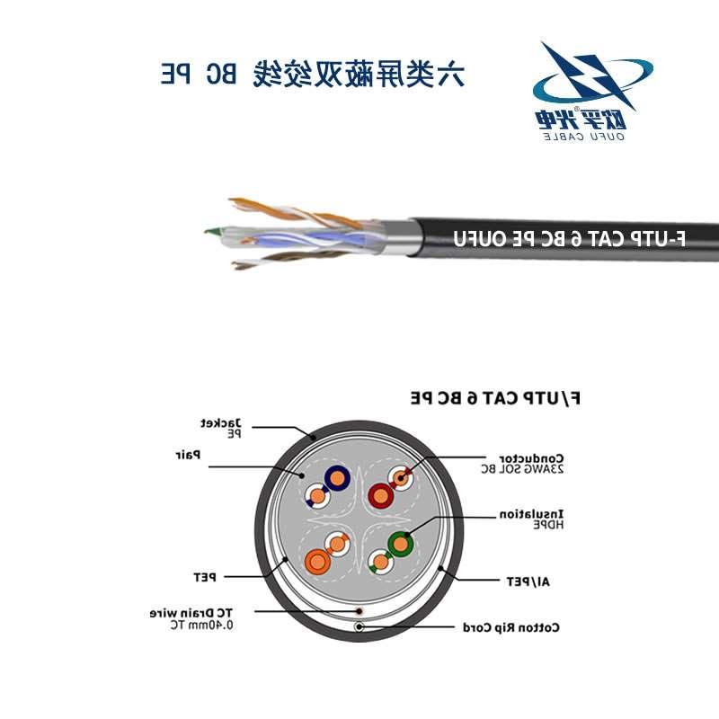 渭南市F/UTP6类4对屏蔽室外电缆(23AWG)